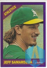 2015 TOPPS HERITAGE JEFF SAMARDZIJA PURPLE REFRACTOR #THC-492